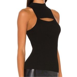 Dafina Rib Cami in Black by CAMI NYC